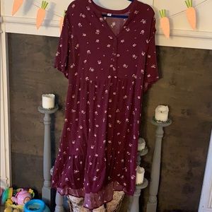 Old Navy Floral Midi Dress